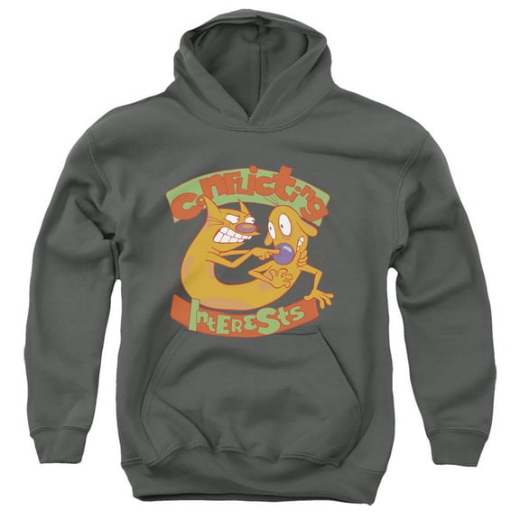 Catdog Conflicting Interests Unisex Youth Pull-Over Hoodie