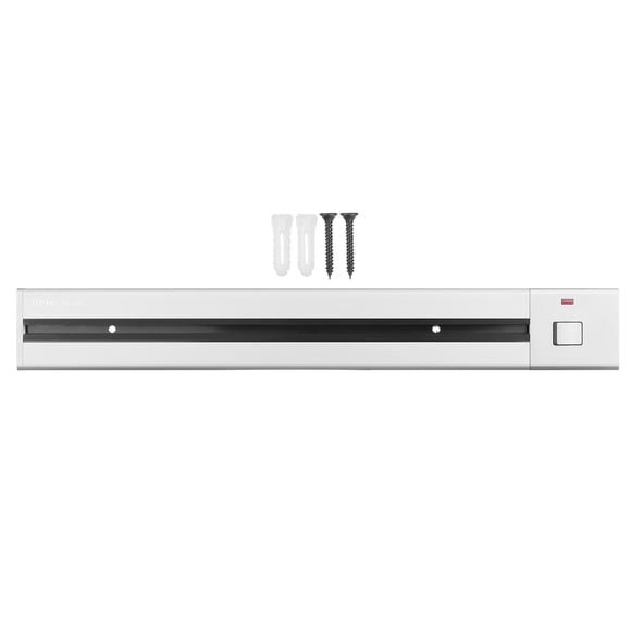 Kkmoon Rail de Prise Électrique Monté en Surface Rail de Prise d'Alimentation 60 cm Alliage d'Aluminium Prises de Cuisine Rail d'Extension de Prise Murale Rail Coulissant Fonctionne avec Prise d'Alimentation Mobile