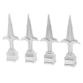 thumbnail image 1 of WASHWEPE 4 Pcs Embouts de Clôture en Fer de Forme Pointue pour Jardin et Décoration Extérieure, 1 of 8