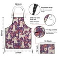 thumbnail image 3 of Goldendoodle Dog and Flower Floral Apron-Garden Aprons for Women with Pockets-Cotton Linen Waterproof Kitchen Cooking Gardening Aprons Adjustable for Kitchen,Cooking,BBQ and Salon 33x27 Inch, 3 of 7