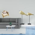 thumbnail image 2 of 3 Pieces Dollhouse Sofa Model Bird Statues Wooden Animal Figurines Realistic Decor for Dollhouse Living Room Tabletop, 2 of 8