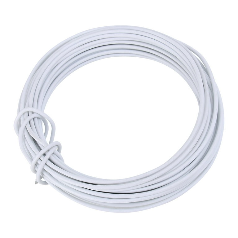 1000 x White Bendable PE Flexible Wire Smooth Galvanized Iron Wire