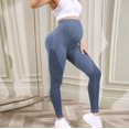 thumbnail image 5 of MKLEKYY Leggins de mujer para vestir Pantalones de maternidad para yoga y uso diario con cintura elástica cómoda para uso activo y activo, 5 of 5