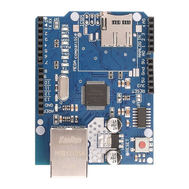 Módulo de placa NHW5100 R3, Ethernet Shield W5100 para placa de desarrollo Mega 1280328 para módulo de placa Arduino NHW5100 R3