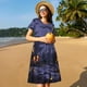 thumbnail image 4 of Disketp Mystery House Halloween Night para Vestido de Manga Corta para Mujeres, Vestidos de Verano para Mujeres, Casual y Holgado para la Playa, 4 of 6