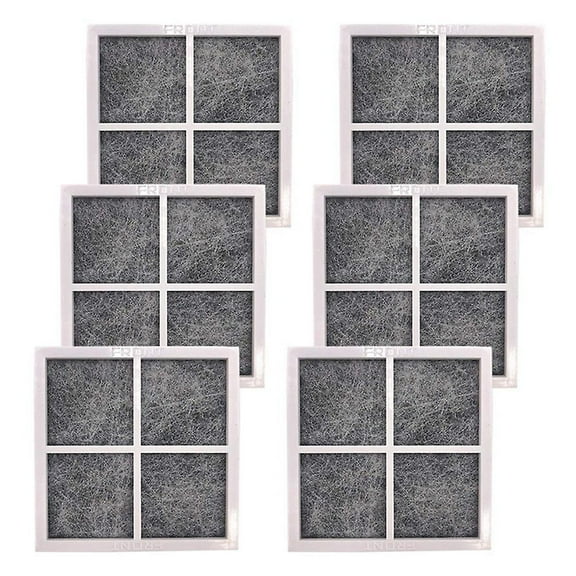 6 Pcs Replacement Air Filter For Lg Lt120f Elite 469918 Refrigerator Adq73214402, Adq73214404