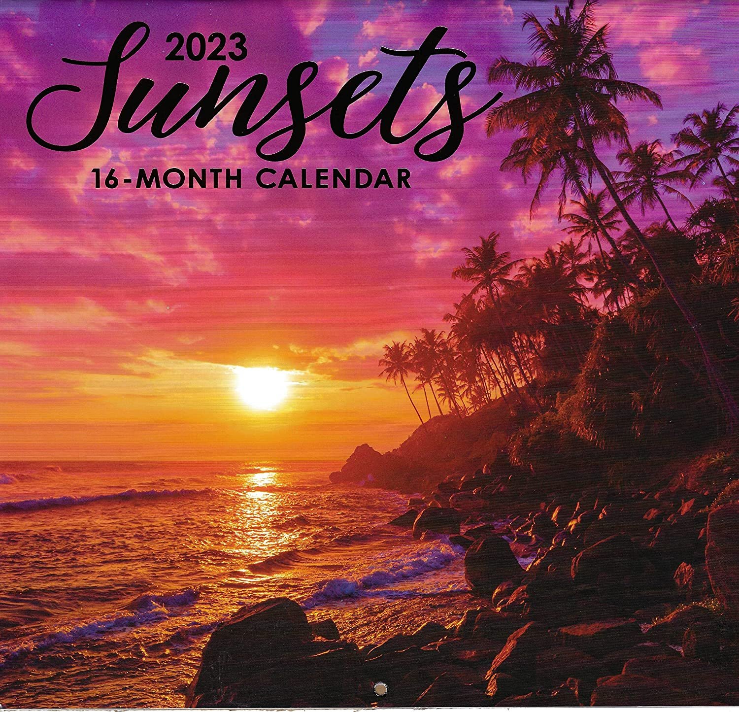 2023 Sunsets Full Size Wall Calendar for Planning, Scheduling, and
