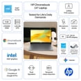 thumbnail image 2 of HP Chromebook 14 inch Laptop PC 2K IPS Chrome OS Intel N150 4GB 128GB UFS Meteor Silver, 2 of 19