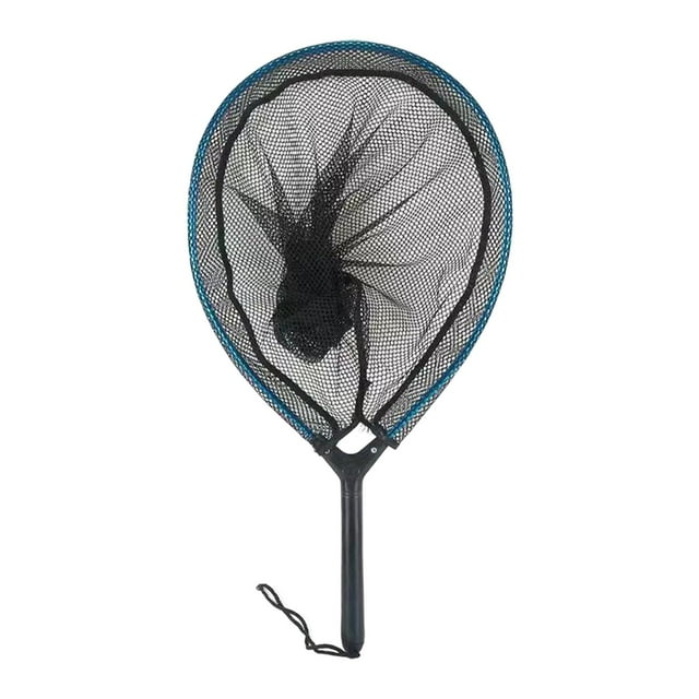 for Fishing Rubber Coated Single Section Portable Fish Catching Net Fish Landing Net for Outdoor Kayak Saltwater Fishing Short Small Mesh