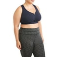 Athletic Works Women's Plus Size Zip Front Sports Bra