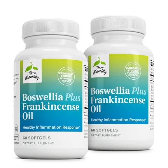 Terry Naturally Boswellia Plus Frankincense Oil - 60 Softgels (Pack of 2)