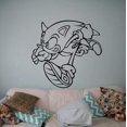 thumbnail image 1 of Adhesivo de pared Sonic the Hedgehog para decoración de habitaciones, 45 x 50 cm, 1 of 1