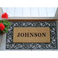 thumbnail image 1 of Nedia Home 18015 22 x 36 in. Acanthus Rubber Coir Doormat - Personalized, 1 of 1