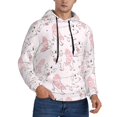 thumbnail image 2 of Wukai Cute Piggy Ballerina Print Men Hoodies Fleece Sweatshirts Long Sleeve Sweaters Pullover Fall Outfits Winter Clothes-Large, 2 of 7