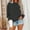Dark Gray, variant on Stichou Women Crew Neck Sweatshirts Fall Casual Oversized Sweatshirts Long Sleeve Cute Preppy Sweatshirt Comfort Pullover Blue M