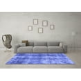 thumbnail image 3 of Ahgly Company Machine Washable Indoor Rectangle Abstract Blue Modern Area Rugs, 5' x 8', 3 of 4
