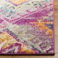 thumbnail image 3 of SAFAVIEH Madison Barrfind Geometric Runner Rug, Fuchsia/Blue, 2'3" x 8', 3 of 7