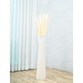 thumbnail image 4 of Leewadee Large White Home Decor Floor Vase - Wooden 34 inch Tall Farmhouse Decor Flower Holder For Fake Plant And Pampas Grass, 4 of 7