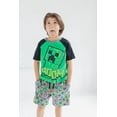 thumbnail image 5 of Minecraft Creeper T-Shirt and French Terry Shorts Outfit Set Little Kid to Big Kid, 5 of 5