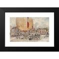 thumbnail image 2 of Frédéric Houbron 18x13 Black Modern Framed Museum Art Print Titled - Launch of a Hot Air Balloon (1895 - 1905), 2 of 5
