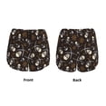 thumbnail image 5 of Xecao's Pirate Skulls for a double-layer running short for women, perfect for gym, tennis, and more, featuring a convenient pocket., 5 of 9