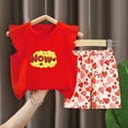 thumbnail image 4 of Girls Clothes T-Shirt Top + Shorts 2pcs Outfit Set Girl Spring Summer Clothing Size 3T 4T 5T 6T Little Girls School Clothing Set Kaprioy Girls Clothes, 4 of 4