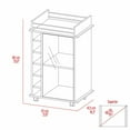 thumbnail image 3 of Dukat Cart, Finish, Two Shelves, Six Winery Storage Slots, Elegant Serving Design, 3 of 9