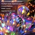 thumbnail image 3 of GLUAAE 33ft 100LED Smart Fairy Lights - RGB Color Changing String Lights with APP & Remote Control, IP65 Waterproof USB Lights for Indoor/Outdoor Christmas, Wedding, Party Decor, 3 of 8