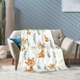 thumbnail image 2 of Giraffe Blanket Super Soft Warm Fun Bed Bedding Throw Blankets for Couch Bedroom Sofa Office Car, All Season Cozy Flannel Plush Blanket Gifts for Girls Boys Kids Adults, 60"X50", 2 of 6
