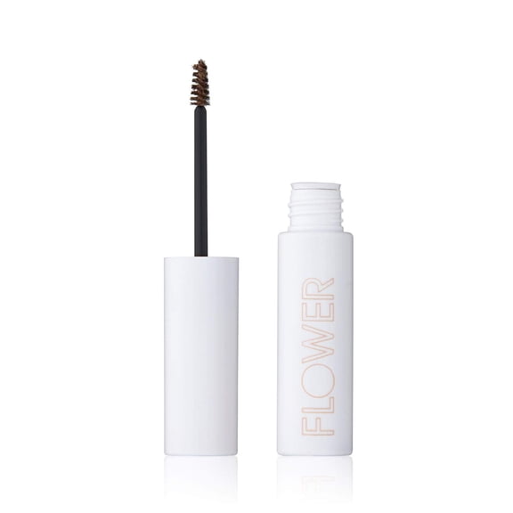 FLOWER Beauty FIBER FIX Eyebrow Gel Tinted Brow Mascara & Fixative, Light Brown