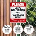 thumbnail image 4 of Please Leave Deliveries and Packages Here Thank You Sign,, 4 of 8