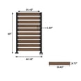 thumbnail image 5 of VEIKOUS 60"H x 40"W Freestanding Privacy Screen, Fence Divider for Garden, Pool, AC W/Metal Stakes, 4-Sided Posts, Brown, 5 of 20