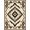 Black Ivory Beige, Pattern 15, variant on ODIKA 8'x10' Washable Area Rug Non-Slip Chair-Friendly Mat Geometric Motif Interlocking Bold Contrast Decorative Boho Classroom for Dining Room, Large Office, Lounge