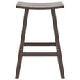 thumbnail image 3 of GARDEN 29" Inches Adirondack Plastic Outdoor Bar Stools for Patio, Dark Brown, 3 of 6
