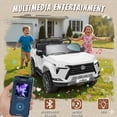 thumbnail image 6 of Lexus GX550 24V Kids Ride On Car, 2 Seater Electric Toy Car with Parent Remote Control, High Speed 3.73MPH, LED Lights & Bluetooth Music for Boys Girls Ages 3-8, White, 6 of 9