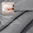 thumbnail image 5 of Bare Home Down Alternative Comforter Set - 3-Pieces - All Seasons - King, Heather Charcoal, 5 of 8