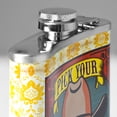 thumbnail image 7 of American Art Decor 8 oz Liquor Flask – Pick Your Poison Stainless Steel Hip Flask | Heavy Duty, Leak - Proof | Novelty, Funny Flask for Men and Women (5.5" x 4" x 1.25"), 7 of 7
