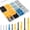 270 Pcs (Black Silver), variant on Dry wall Anchors and Screws Assortment Kit 270PCS, 135 Plastic Dry Wall Expansion Anchors and 135 Philips Flat Head Wood Screws, 5 Sizes Wall Hanging Kit for Art Decor, Replaces Picture Nails