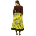 thumbnail image 6 of Bimba Floral Kurti Cotton Long Kurti 3/4 Sleeves Indian Party Dress Etnic Wear, 6 of 7