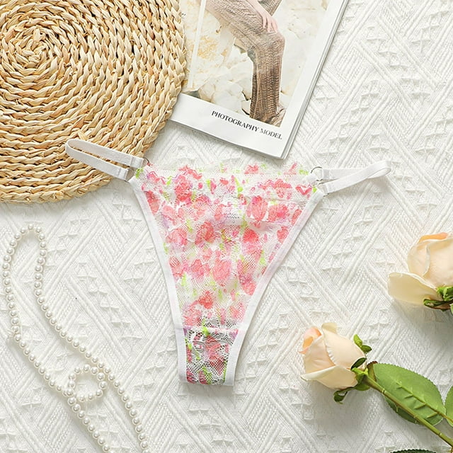 WILLBEST Calzones Menstruales Para Niña Ropa Interior Femenina Sexy Ropa Interior De Encaje Transparente Ultra Fina Pantalones Triangulares Transpirables Cómodos