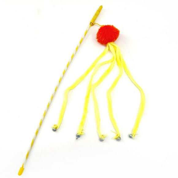 Cat Teaser Wand Interactive - Long Self Entertaining Cat Wand Kitten Teaser Toy