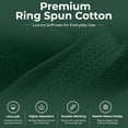 thumbnail image 6 of Dan River Washcloth for Face 12 pack Soft Absorbent and Quick Drying Durable Cotton Face Towel - Hunter Green, 6 of 6