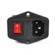 thumbnail image 5 of 3X Zocalo de Poder del Enchufe Masculino de la Entrada de la Ca Iec320 C14 3 con El Interruptor 10A 250V del Fusible, 5 of 5
