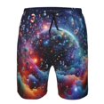 thumbnail image 3 of Naloa Shorts de Plage pour Hommes avec Impression de Chiffres et Lettres, Shorts de Surf, Maillots de Bain, Séchage Rapide pour s'Amuser à la Plage-Moyen, 3 of 6