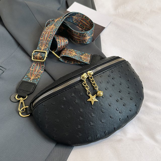 Bolso de hombro Retro a la moda para mujer bolso de cintura informal con cinturón bolso de viaje