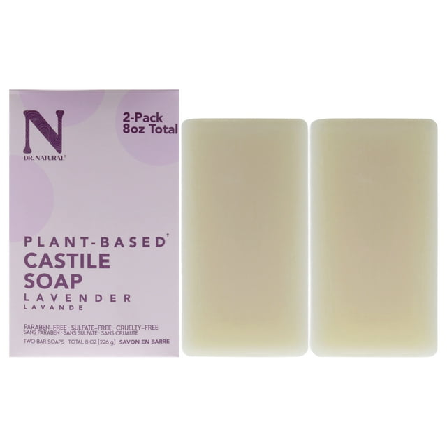 Jabón de barra de Castilla Dr. Natural Lavanda 2 x 8 oz