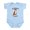 Sky Blue, variant on - Boxer Mom Baby Light Bodysuit - Baby Light Bodysuit, Size Newborn - 24 Months
