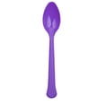 thumbnail image 2 of JAM Paper Disposable Plastic Spoons Party Pack, Purple, 48/Box, 2 of 2