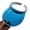Blue, variant on Transparent PVC Wide Brim Sun Visor Hat UV Protection Clip-On Open Top Cap for Sports Beach Pink