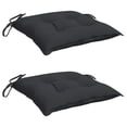 thumbnail image 4 of Cojines para silla VidaXL, tela negra, 40 x 40 x 7 cm, 2 unidades, 4 of 9